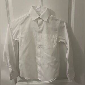 Boys Size 8 White Class Club Dress Shirt